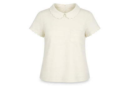 Warehouse Womens Ivory   Basic Blouse Size 8