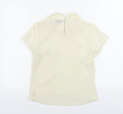 Warehouse Womens Ivory   Basic Blouse Size 8