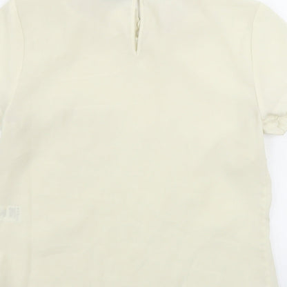 Warehouse Womens Ivory   Basic Blouse Size 8