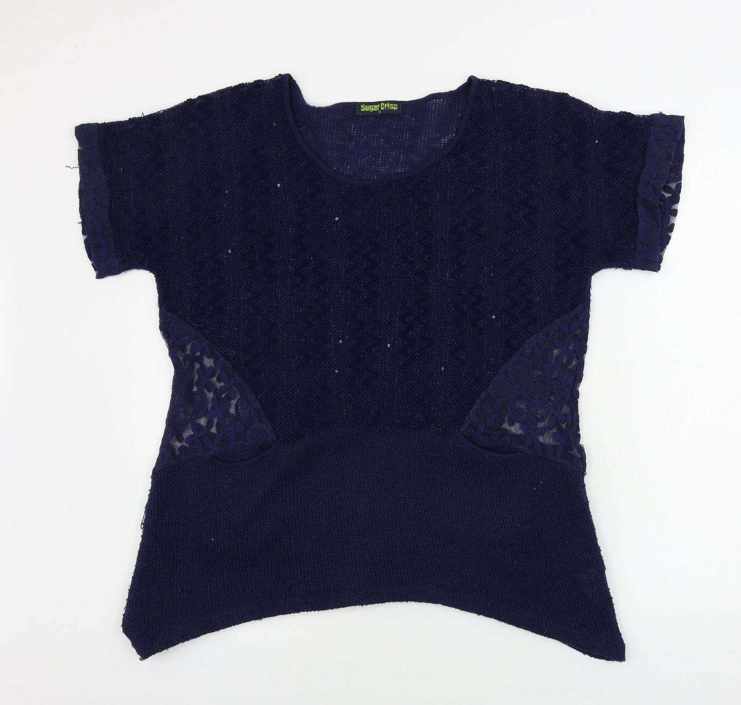 Sugar Crisp Womens Blue   Pullover Jumper Size M