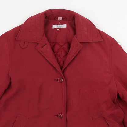 First Avenue  Womens Red   Jacket Coat Size 8