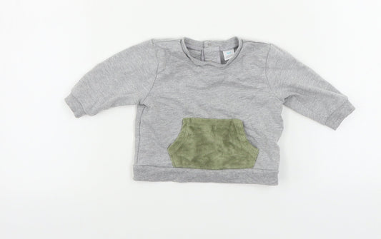 pl baby Baby Grey   Pullover Jumper Size 24 Months
