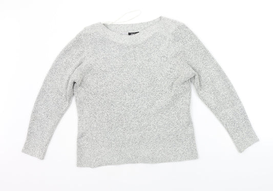 M&Co Womens Grey   Pullover Jumper Size L