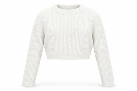 PRETTYLITTLETHING Womens Beige Houndstooth  Pullover Jumper Size M