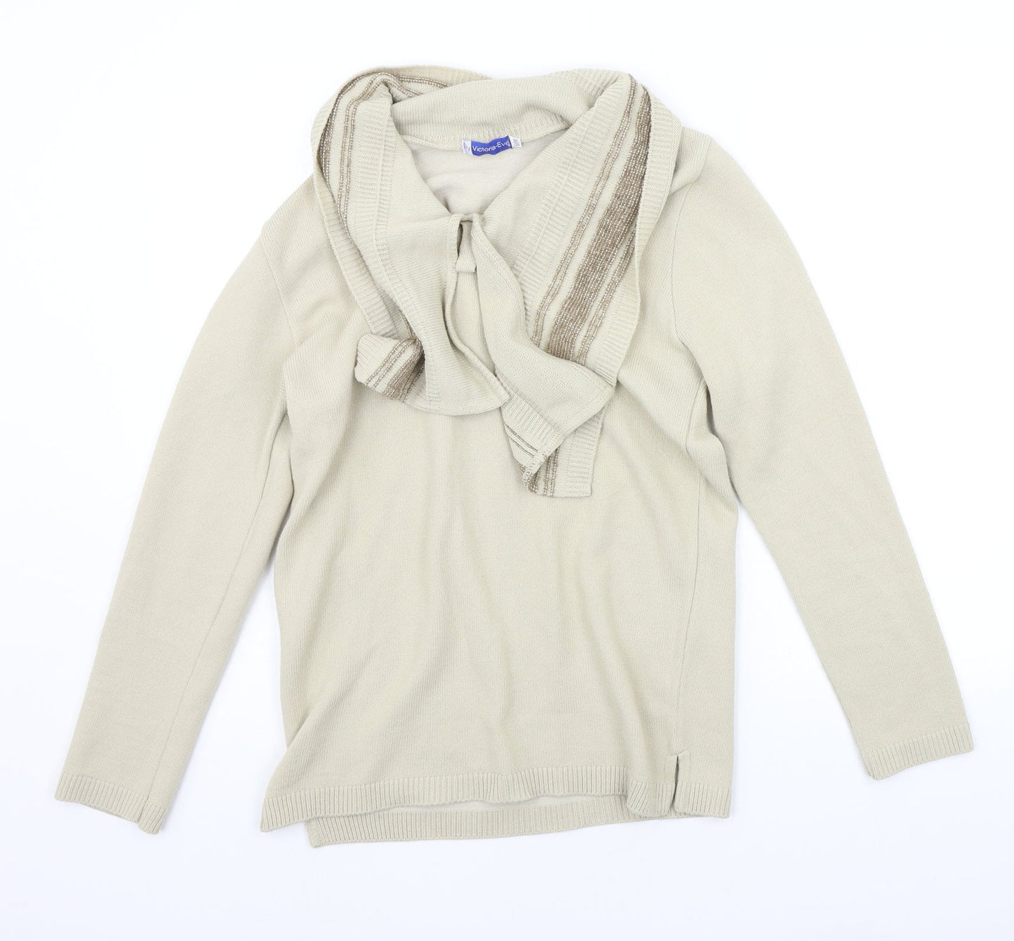 victoria eve Womens Beige   Pullover Jumper Size M