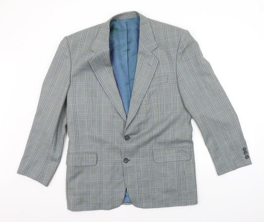 Debenhams Mens Grey Check  Jacket Suit Jacket Size L