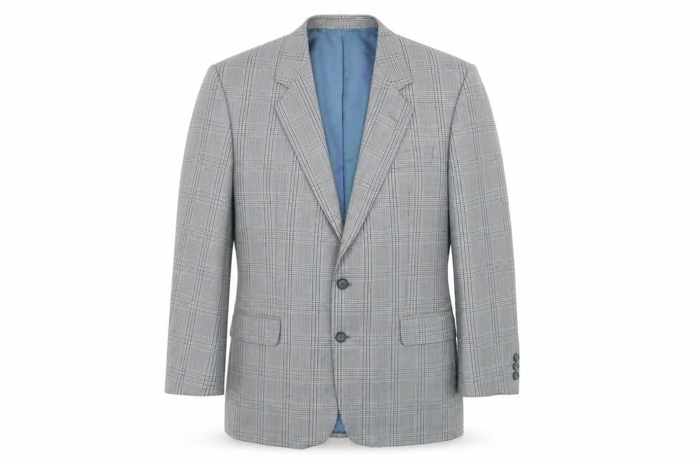 Debenhams Mens Grey Check  Jacket Suit Jacket Size L