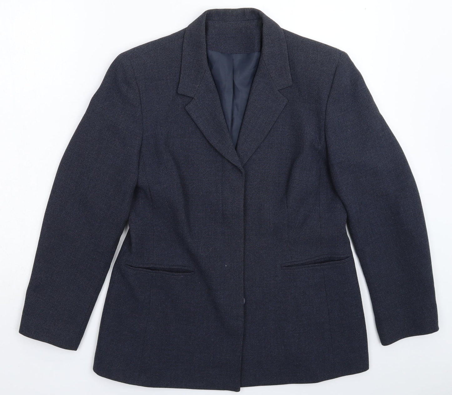 Ann Brooks Womens Blue   Jacket Suit Jacket Size 12