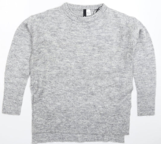 Divided Womens Grey  Knit Pullover Jumper Size S