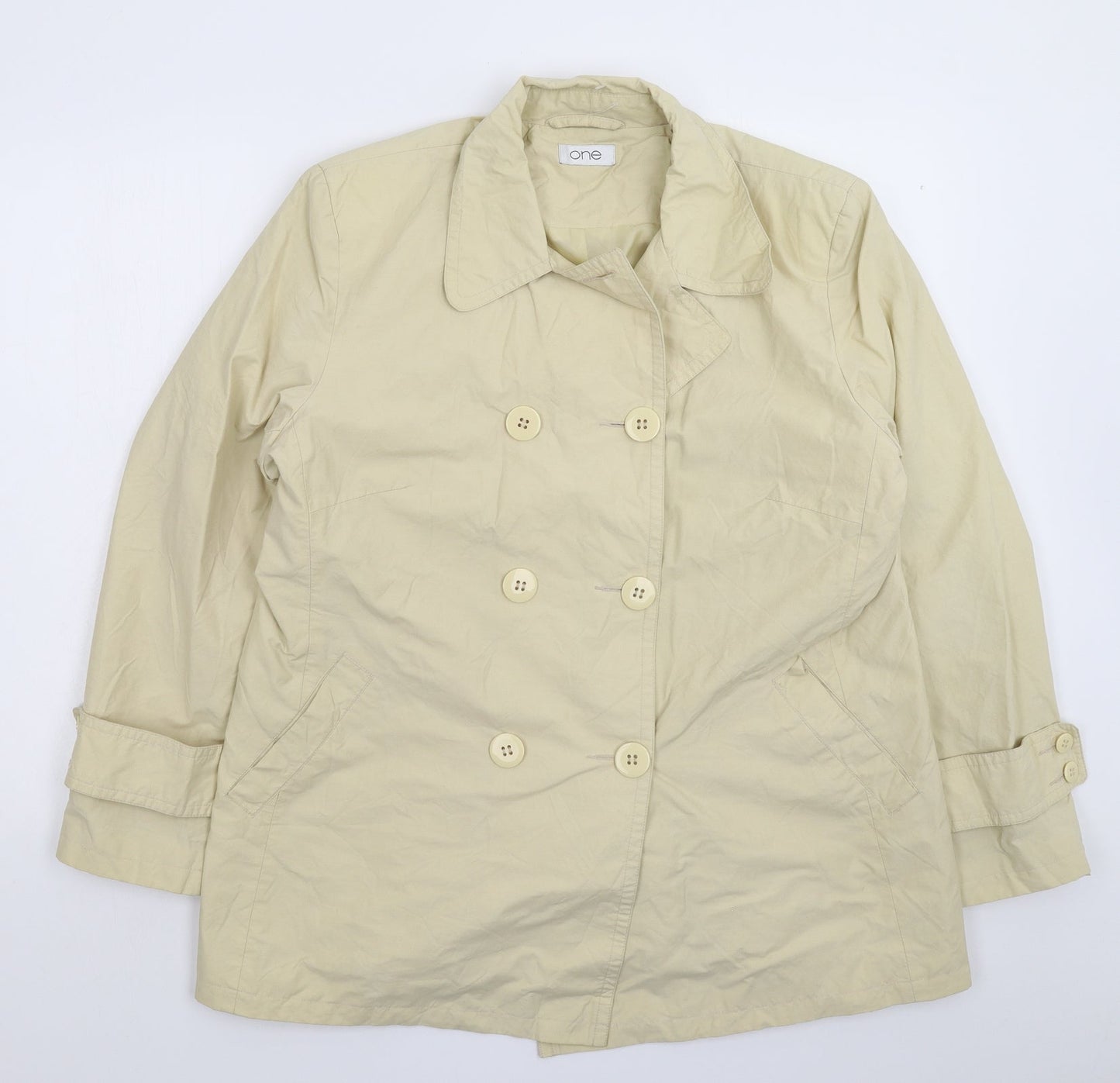 One Womens Beige   Jacket  Size 18