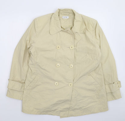 One Womens Beige   Jacket  Size 18