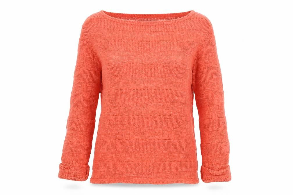 Topshop Womens Orange  Knit Pullover Jumper Size 10