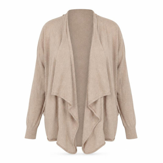 Papaya Womens Beige  Knit Cardigan Jumper Size L