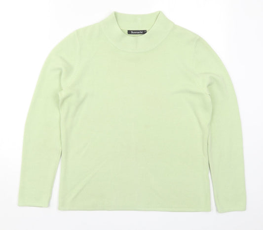 Bonmarché Womens Green  Knit Pullover Jumper Size S