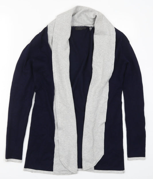 Preworn Womens Blue  Rayon Cardigan Jumper Size S