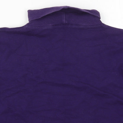 Preloved Sansburys Womens Purple   Basic T-Shirt Size 14 - Detail