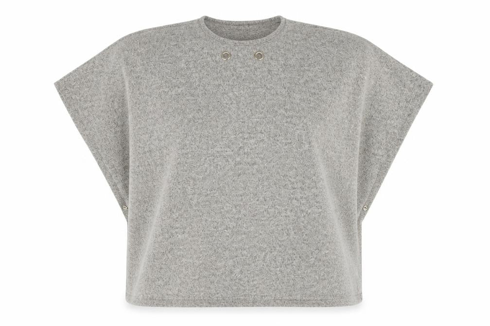 Izabel Womens Beige   Basic T-Shirt Size 8