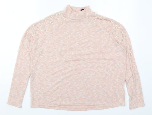H&M Womens Pink   Pullover Jumper Size S