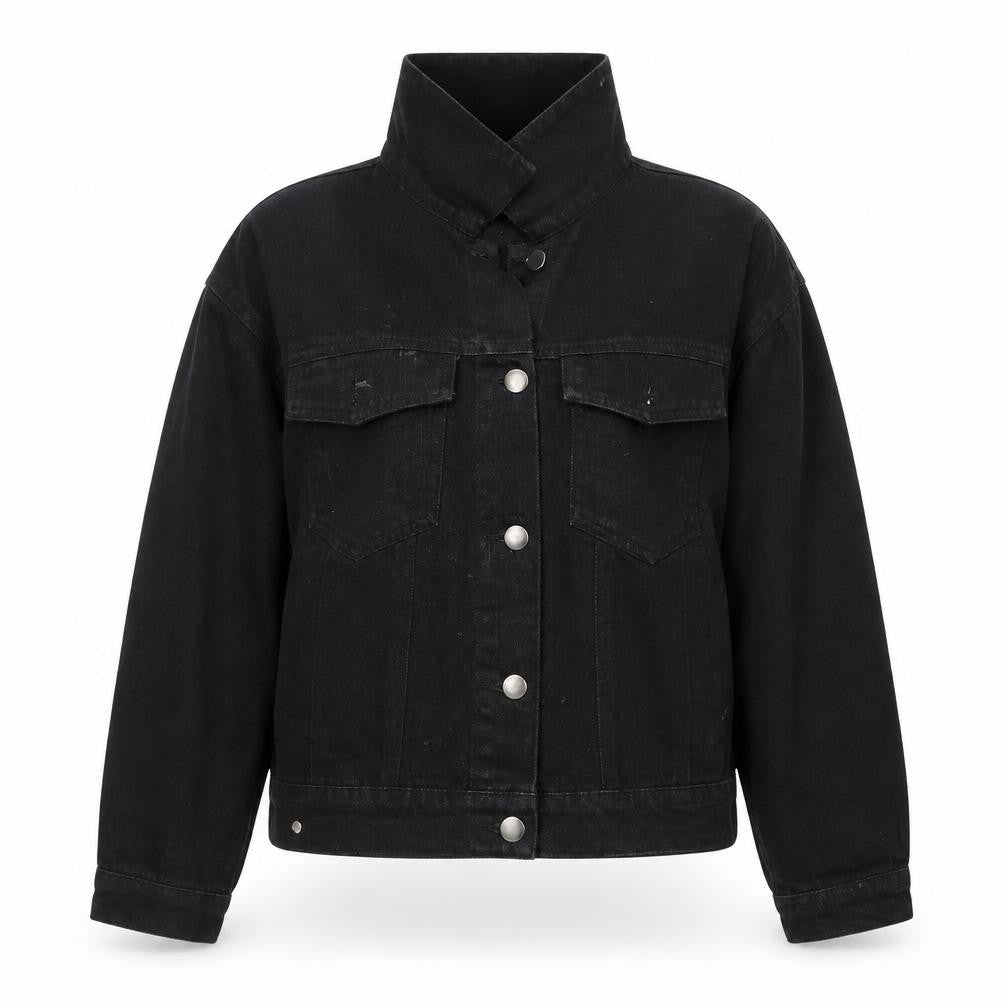 SheIn Womens Black  Denim Jacket  Size XS