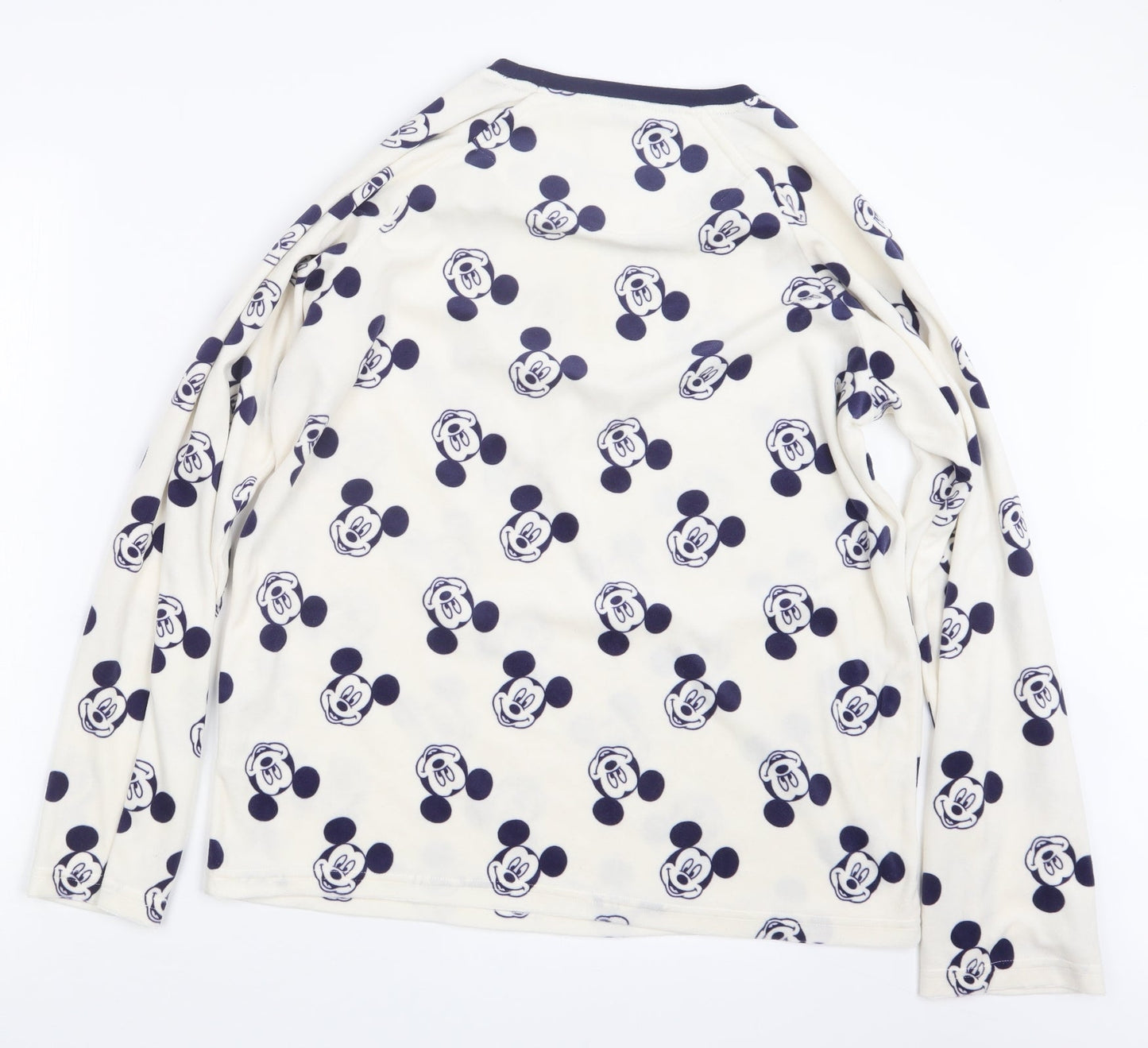 Love to Lounge Womens Blue Geometric  Top Pyjama Set Size 10  - Mickey Mouse