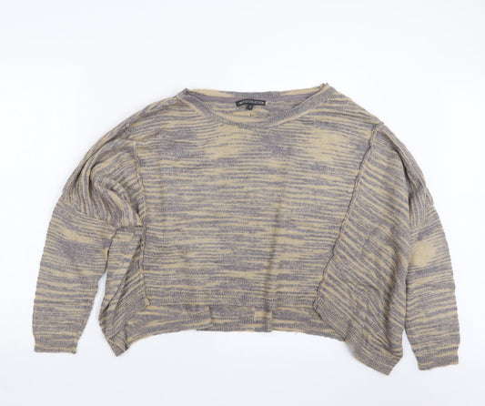 Marks and Spencer Womens Yellow  Knit Pullover Jumper Size 14