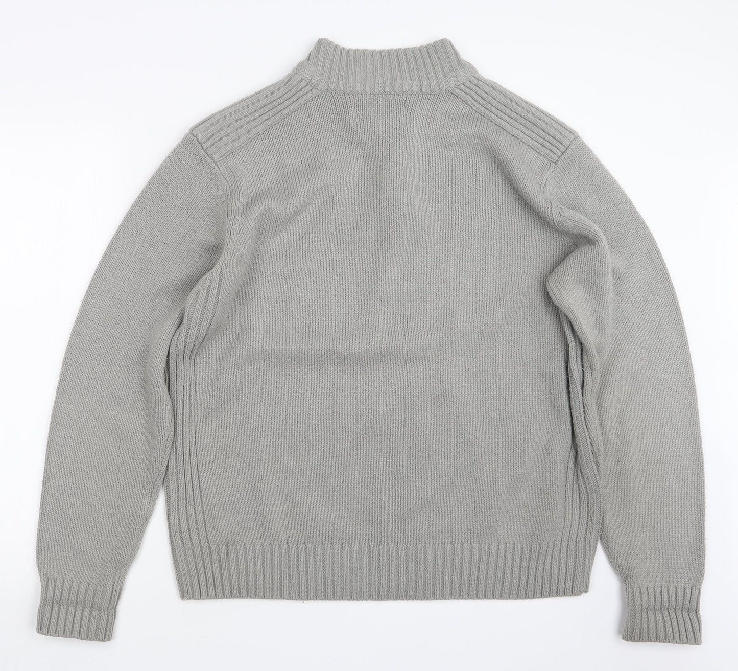 Hutson Harbour Mens Grey  Knit Pullover Sweatshirt Size XL