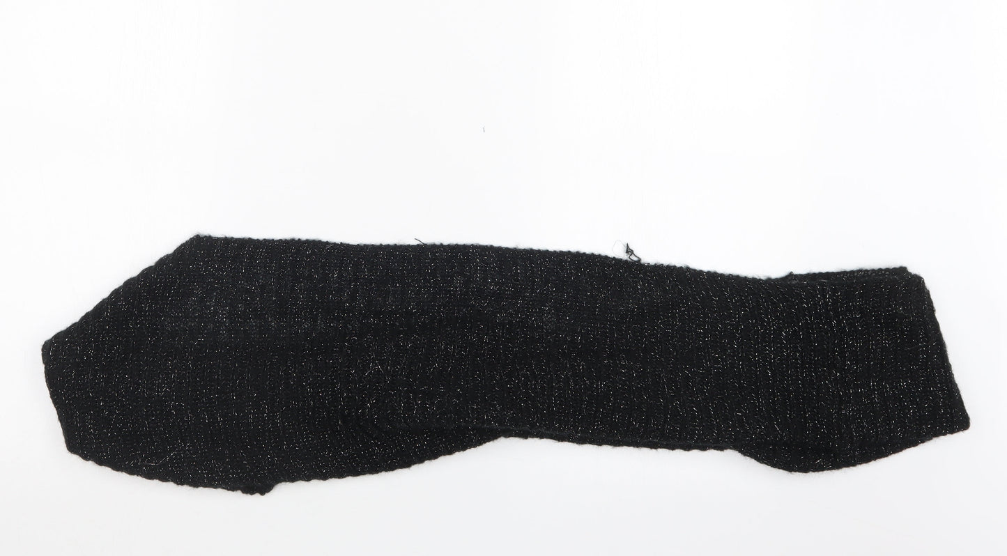 Preworn Womens Black  Knit  Scarf   - Snood