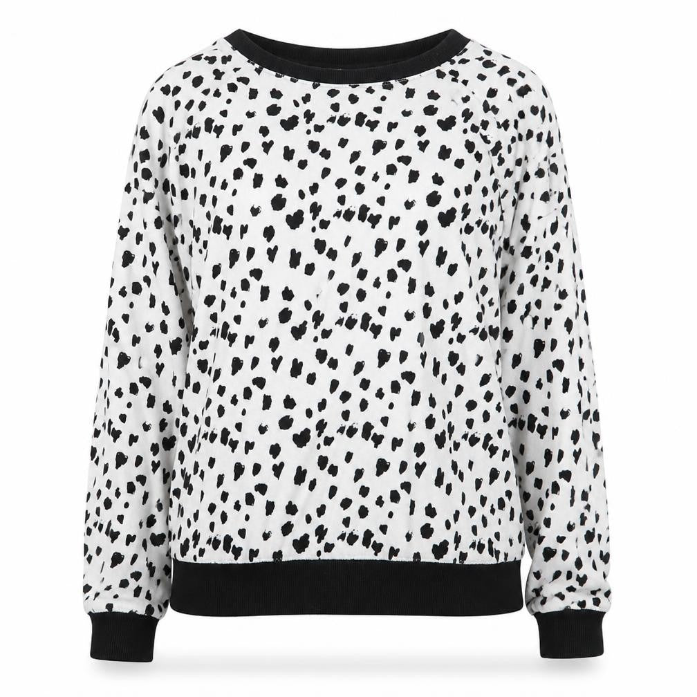 Matalan Womens Black Animal Print  Top Pyjama Top Size M