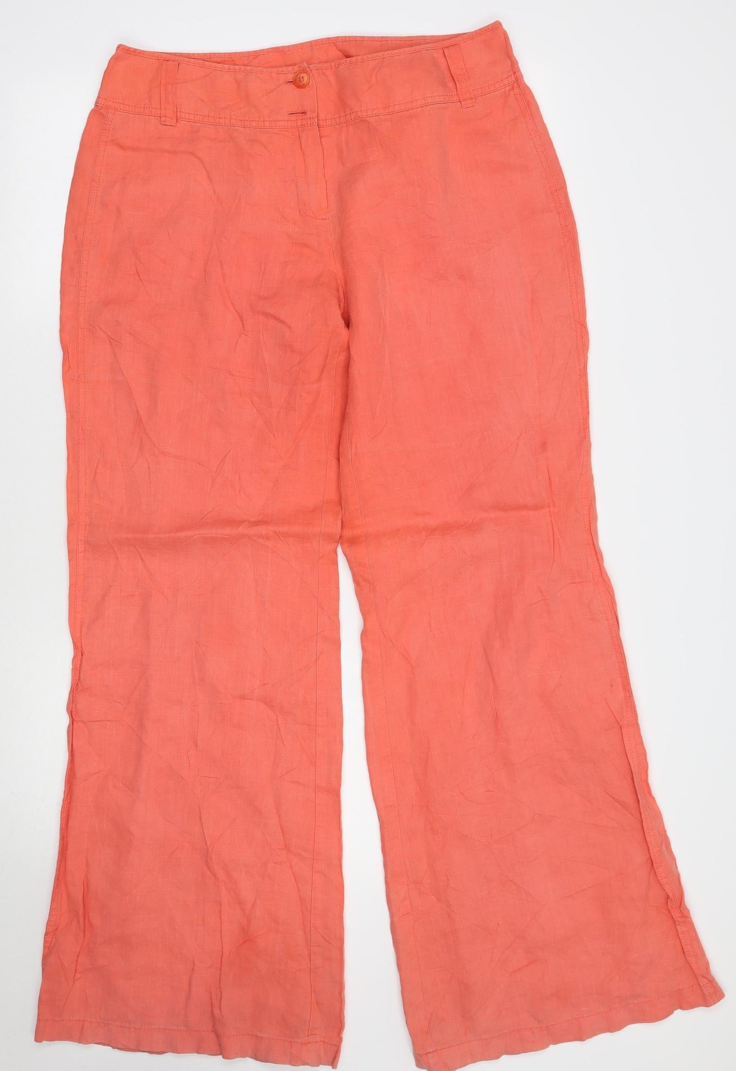 Steps Womens Orange   Trousers  Size 42 L32 in