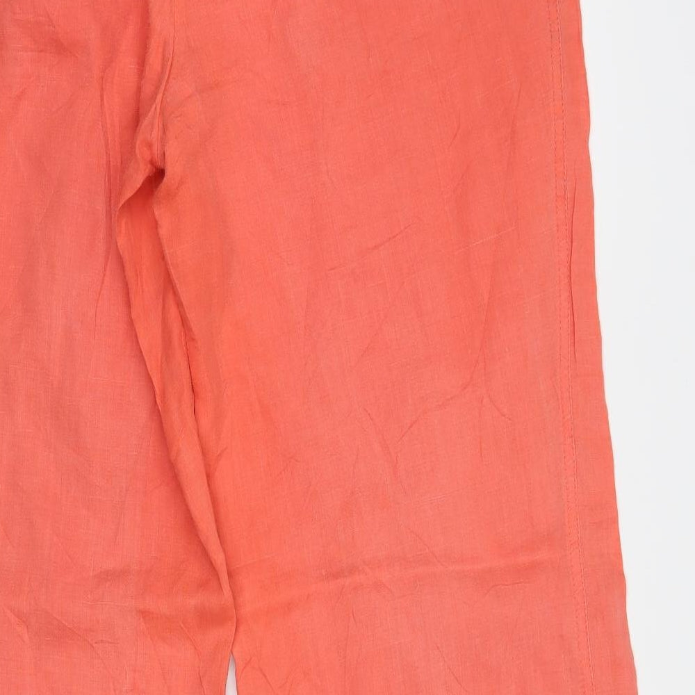 Steps Womens Orange   Trousers  Size 42 L32 in