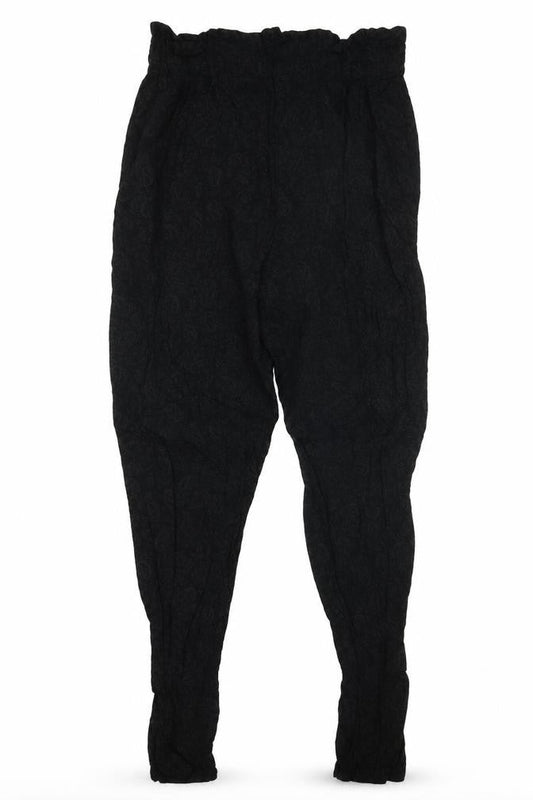 Zara Womens Black Paisley  Trousers  Size 36 L28 in