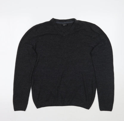 M&Co Mens Grey   Pullover Jumper Size S