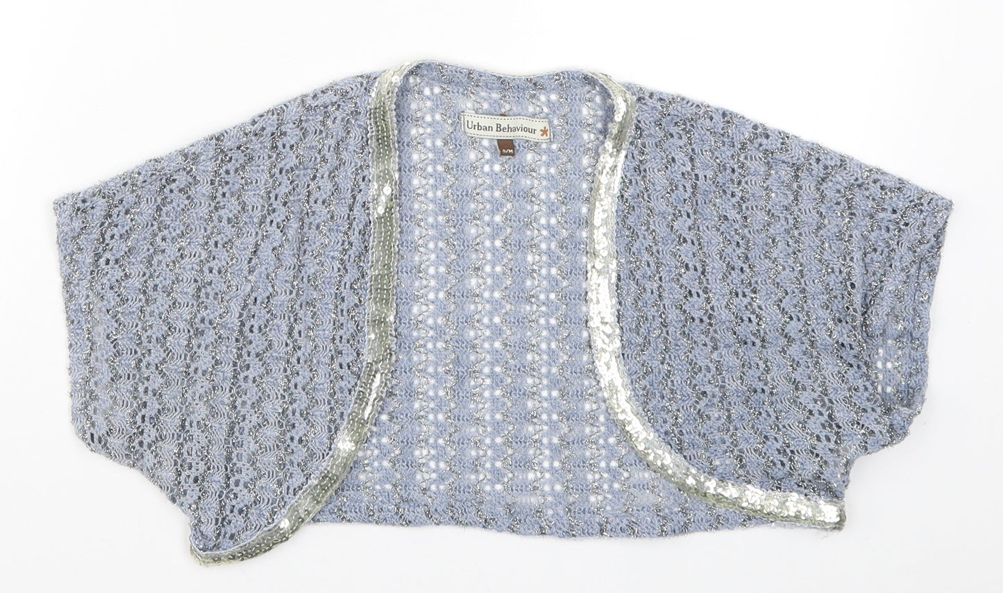 Urban Behaiour Womens Blue  Knit Cardigan Jumper Size S