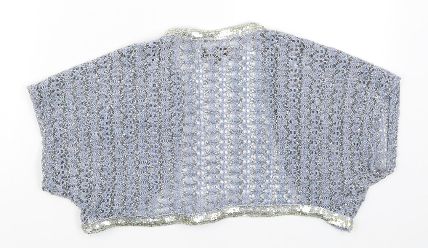 Urban Behaiour Womens Blue  Knit Cardigan Jumper Size S