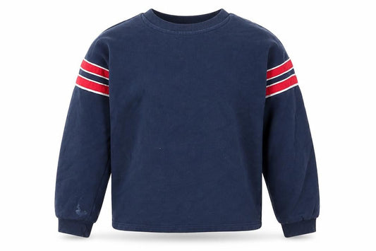 George Girls Blue Striped  Pullover Sweatshirt Size 8-9 Years