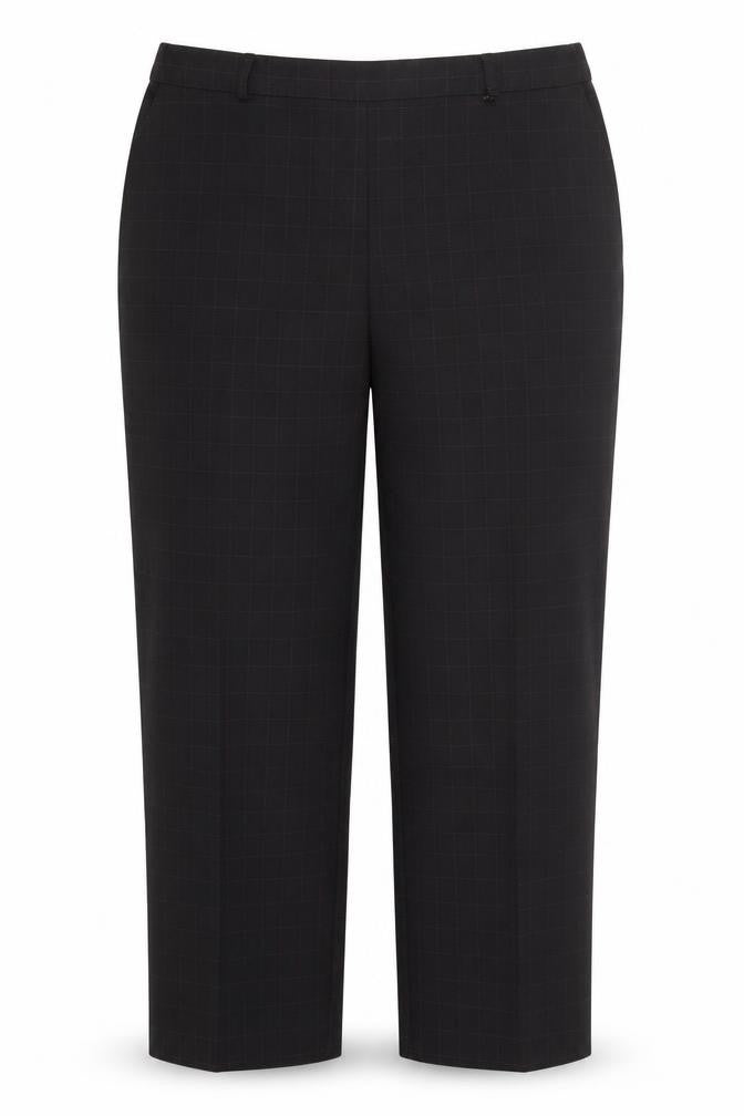 Marks & Spencer Womens Black Check  Trousers  Size 18 L26 in - Pink