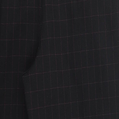 Marks & Spencer Womens Black Check  Trousers  Size 18 L26 in - Pink