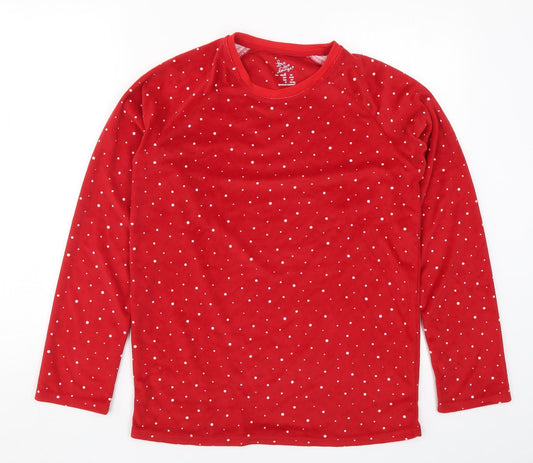 Primark Womens Red Polka Dot  Top Pyjama Top Size 6