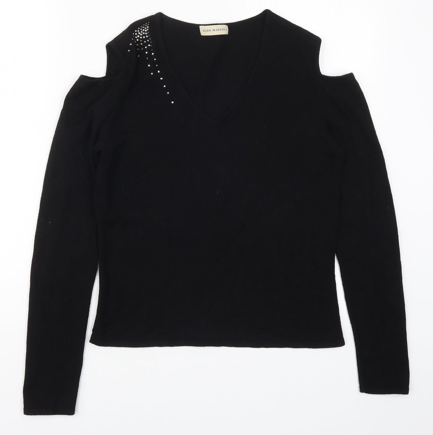 Aldo Martins Womens Black   Basic T-Shirt Size 14