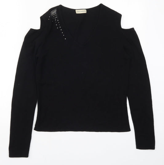 Aldo Martins Womens Black   Basic T-Shirt Size 14