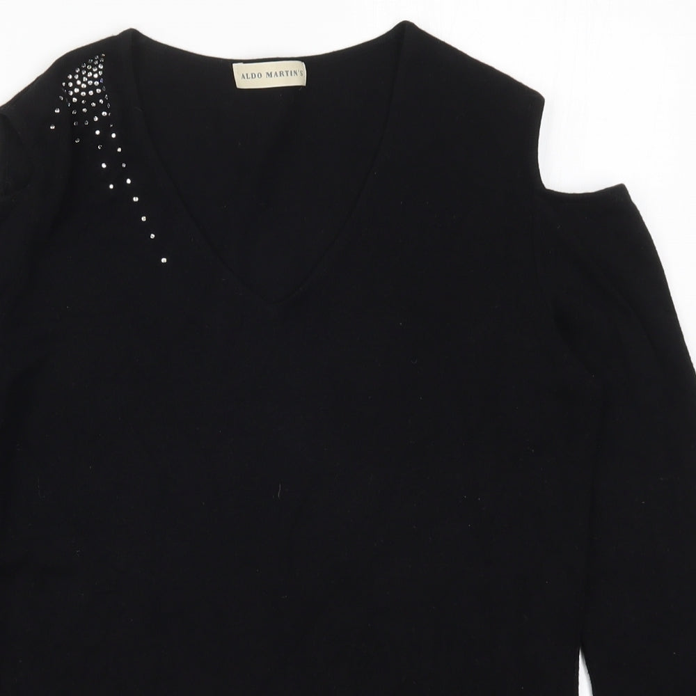 Aldo Martins Womens Black   Basic T-Shirt Size 14