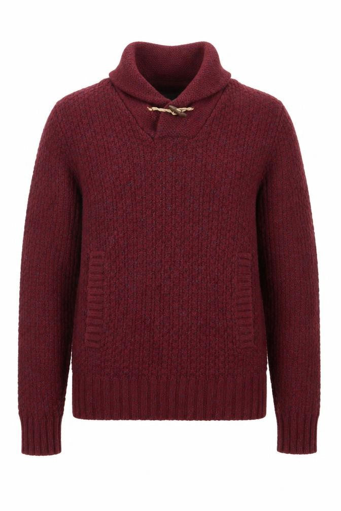 H&M Mens Red  Knit Pullover Sweatshirt Size S
