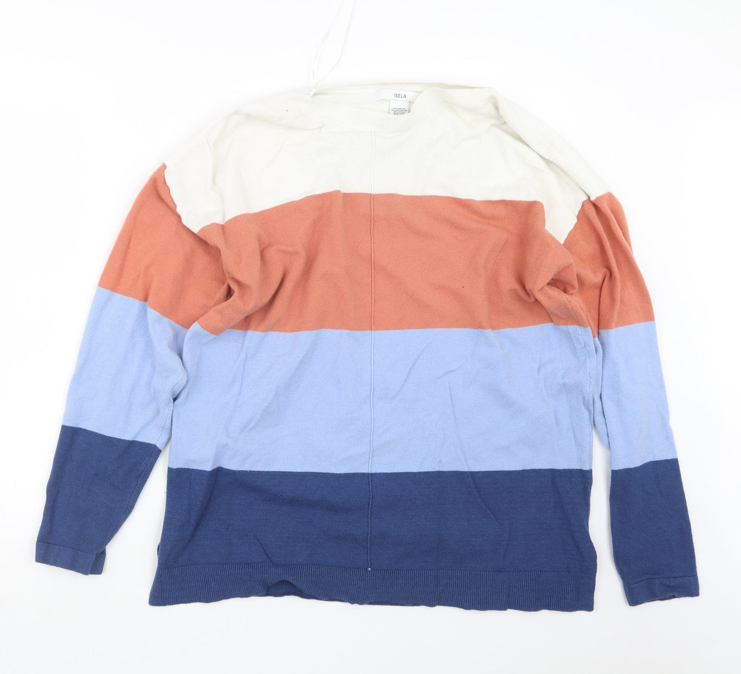 Isela Womens Blue   Pullover Jumper Size L