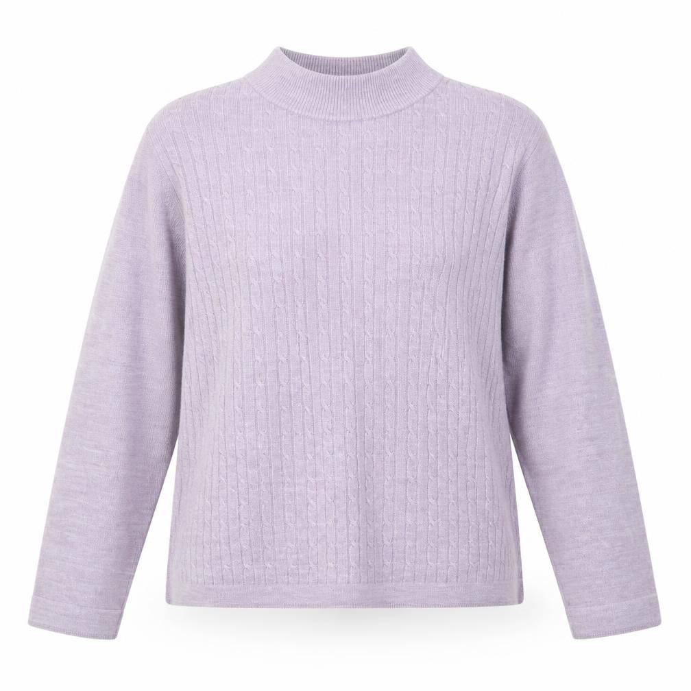 Bonmarché Womens Purple Knit Pullover Jumper Size M