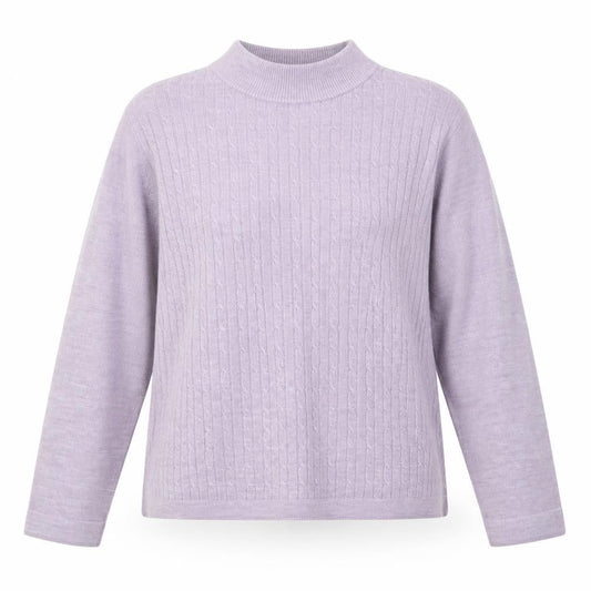 Bonmarché Womens Purple Knit Pullover Jumper Size M