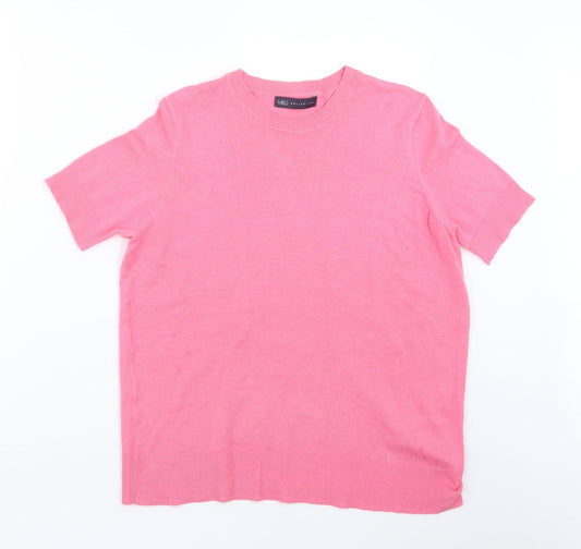 Marks and Spencer Womens Pink  Knit Pullover Jumper Size 12