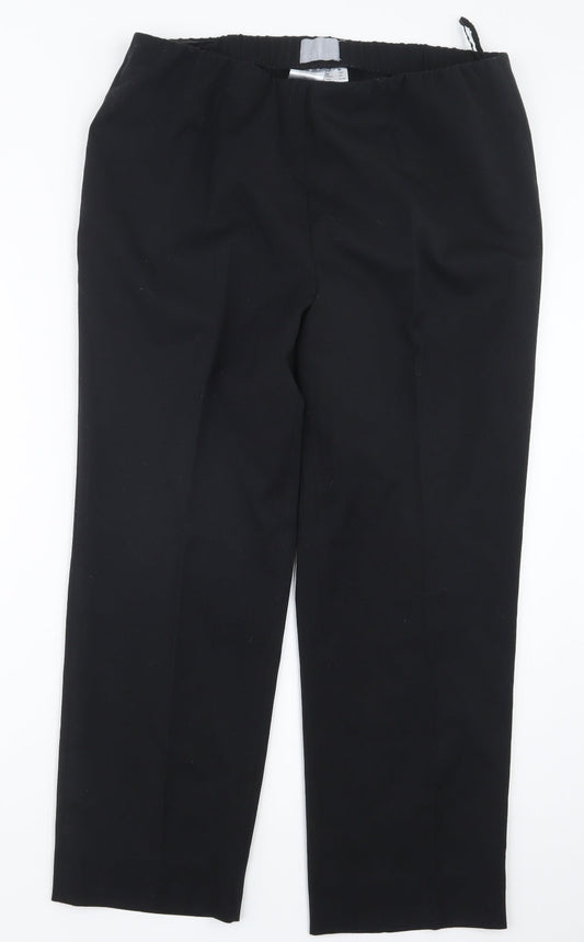 Fair Lady Womens Black   Trousers  Size 16 L24 in