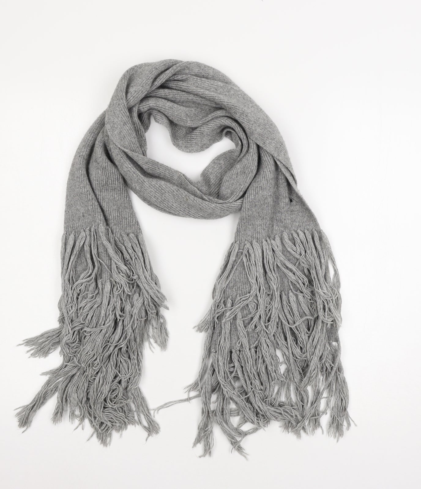 Preworn Womens Grey  Knit  Scarf