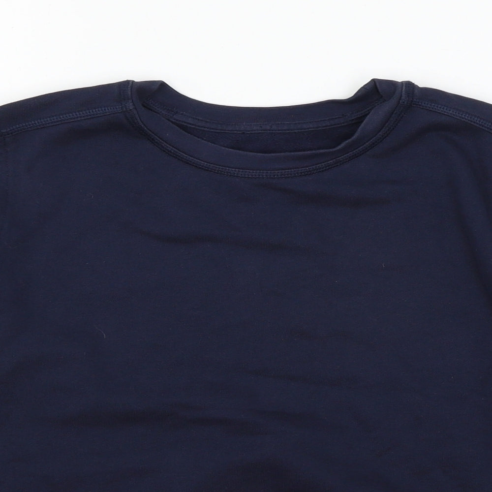 Marks and Spencer Boys Blue  Jersey Pullover Sweatshirt Size 11-12 Years
