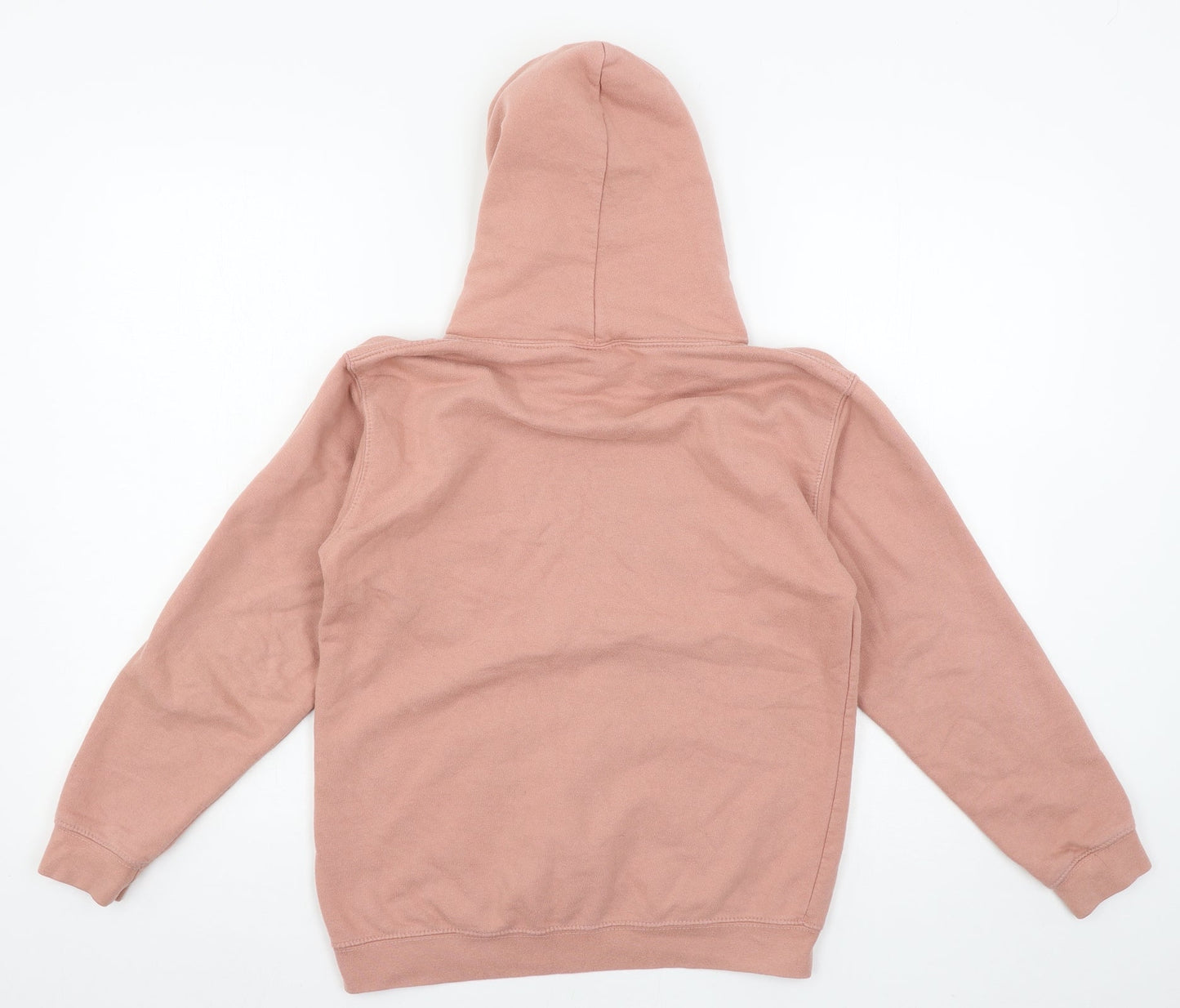 Just Hoods Girls Pink  Jersey Pullover Hoodie Size 12-13 Years
